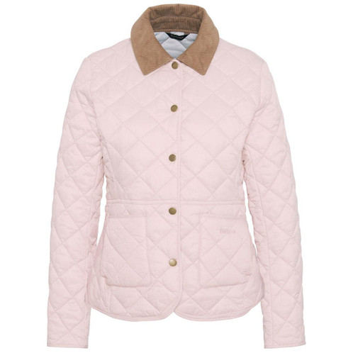 Primrose Pink Barbour Womens Deveron Quilted Jacket