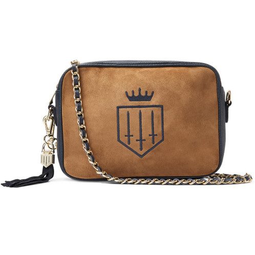 Tan/Navy Fairfax & Favor Womens Finsbury Cross Body Bag