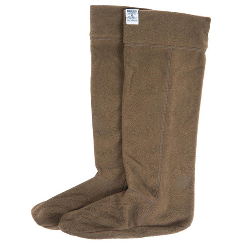 Olive Barbour Mens Fleece Wellington Sock