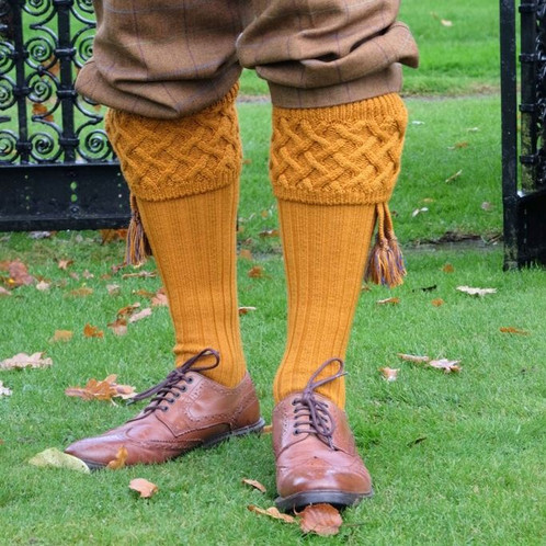 Ochre Mens Rannoch Socks On Model 