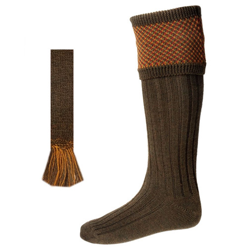 House Of Cheviot Mens Tayside Sock Set With Garter