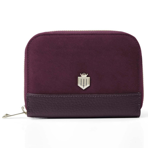 Elderberry Suede Fairfax & Favor Womens Mini Salisbury Purse