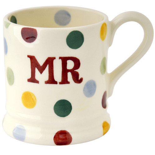 Emma Bridgewater Polka Dot Mr & Mrs Mug Set MR