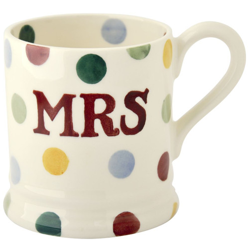 Emma Bridgewater Polka Dot Mr & Mrs Mug Set MRS