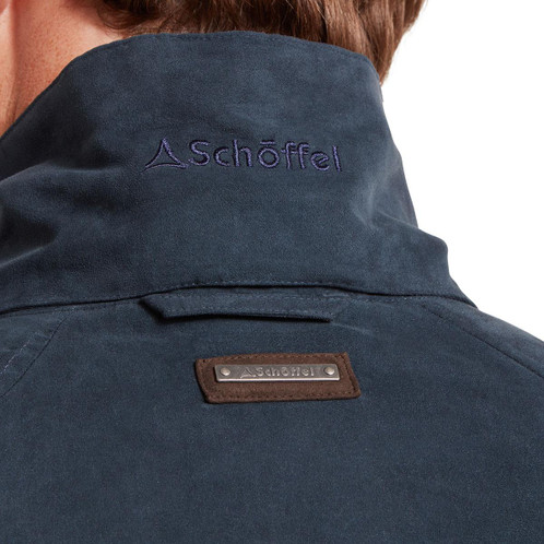 True Navy Schoffel Mens Oundle Country Coat back