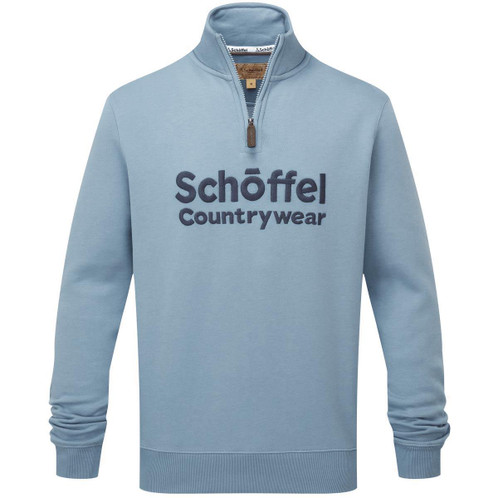 Pigeon Blue Schoffel Mens Bude Sweatshirt