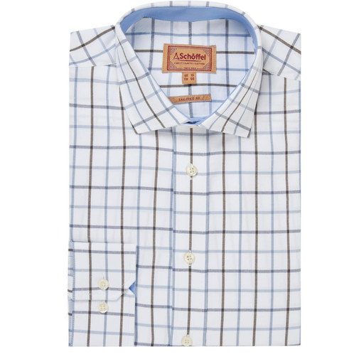 Mountain Blue Schoffel Mens Baconsthorpe Tailored Shirt