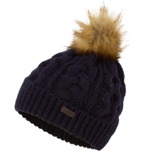 Navy Schoffel Womens Bakewell Hat & Scarf Set