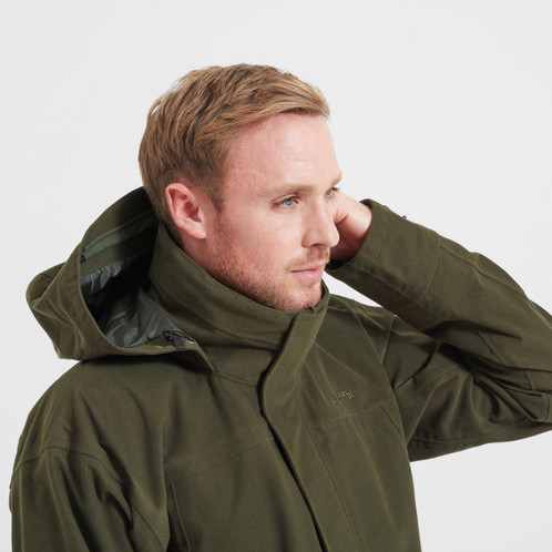 Bracken Schoffel Mens Sutherland Stalking Smock On Model Hood Detail