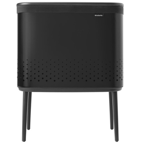 Matt Black Brabantia Bo Laundry Bin 60 Litre