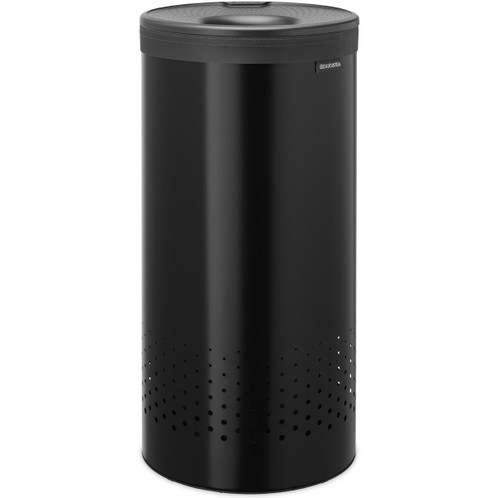Black Brabantia Laundry Bin Plastic Lid 35 Litre