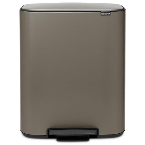 Platinum Brabantia Bo Pedal Bin 2x30 Litre