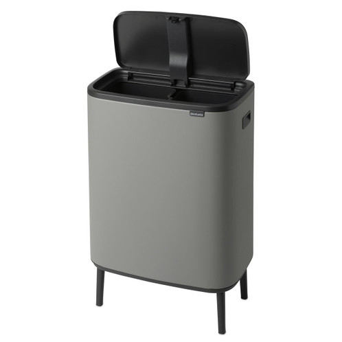 Platinum Brabantia Bo Touch Bin Hi 2x30 Litre