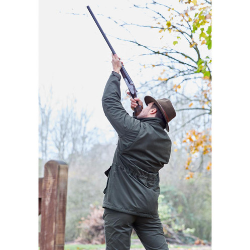 Olive Alan Paine Mens Milwood Coat Lifestyle Rear