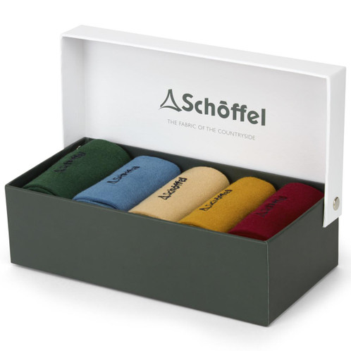 Logo Oat Mix Schoffel Mens Bamboo Sock Box Of 5
