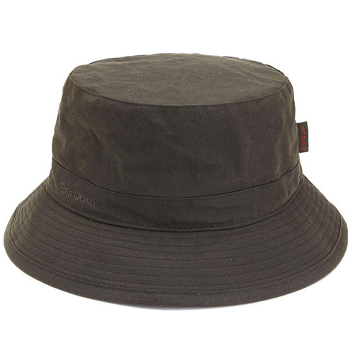 Olive Barbour Mens Wax Sports Hat