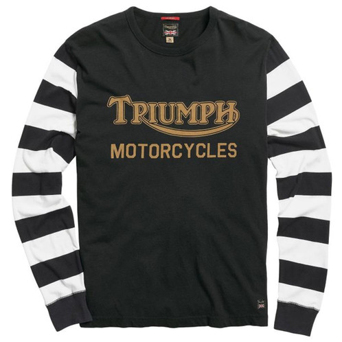 Black/Bone Triumph Mens Ignition Coil Long Sleeve Tee Black/Bone Triumph Mens Ignition Coil Long Sleeve Tee