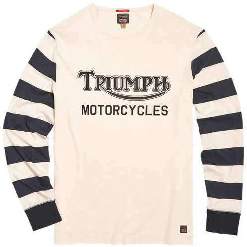 Bone/Black Triumph Mens Ignition Coil Long Sleeve Tee Bone/Black Triumph Mens Ignition Coil Long Sleeve Tee