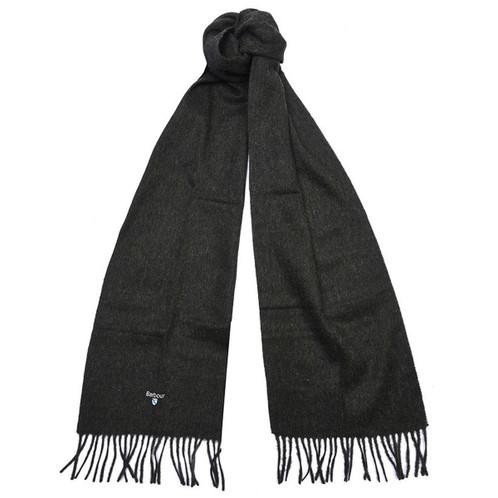 Seaweed Barbour Unisex Plain Lambswool Scarf