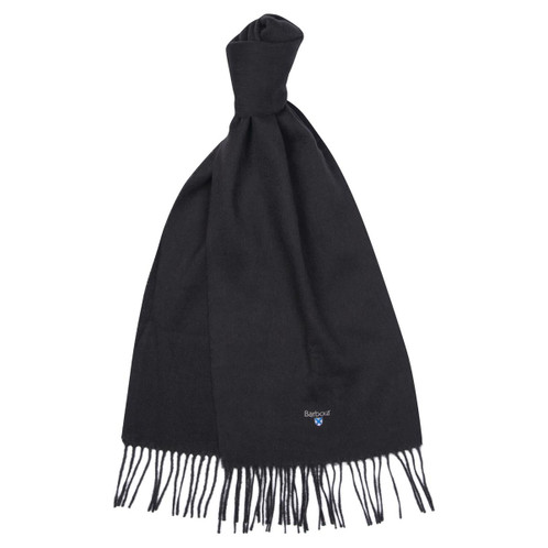 Forest Green Barbour Unisex Plain Lambswool Scarf