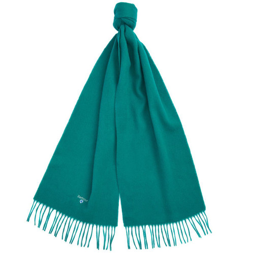 Evergreen Barbour Unisex Plain Lambswool Scarf