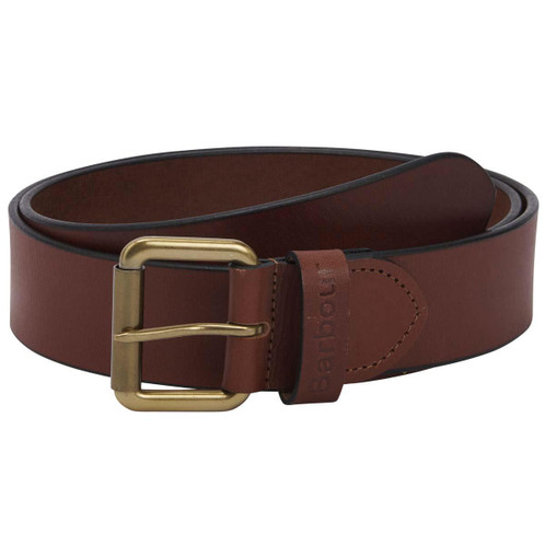 Natural Tan Barbour Mens Allanton Leather Belt