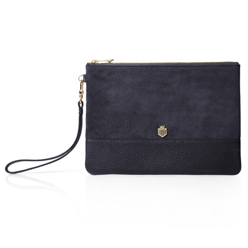 Navy Fairfax & Favor Womens Highbury Clutch Bag