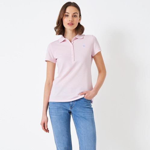 Pink Crew Clothing Womens Ocean Classic Polo Shirt