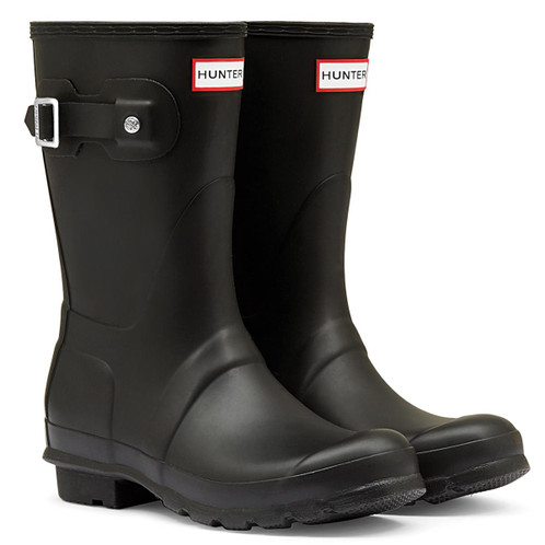 Black Hunter Womens Original Short Wellington Boots