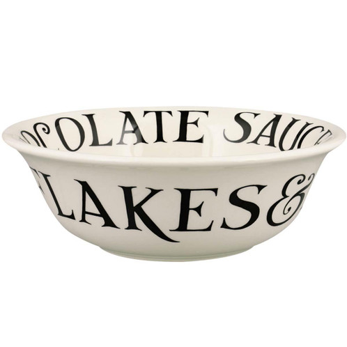 Emma Bridgewater Black Toast Cereal Bowl SIDE