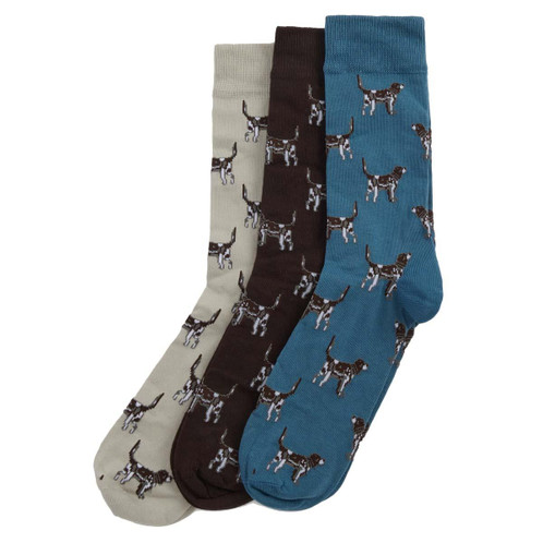 Barbour Mens Pointer Dog Socks Gift UNBoxed