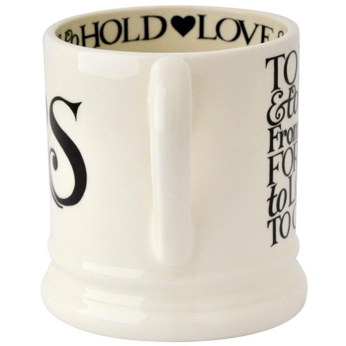 Emma Bridgewater Black Toast Mr & Mrs Mug Set BACK2