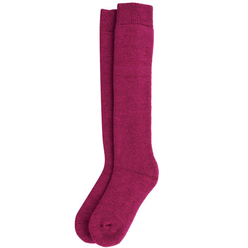 Rasberry Barbour Womens Wellington Knee Socks