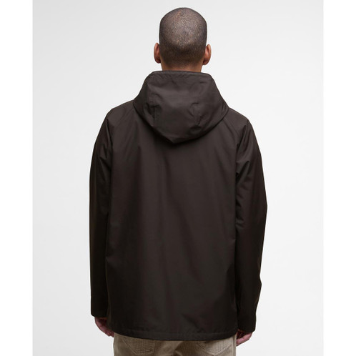 Black Oak Barbour Mens Hooded Domus Jacket Back