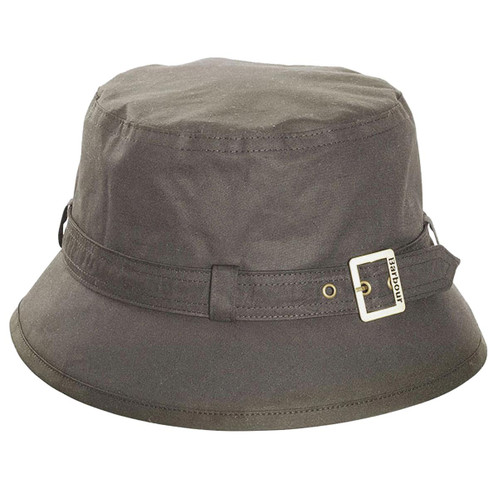 Barbour Womens Kelso Wax Belted Hat Olive