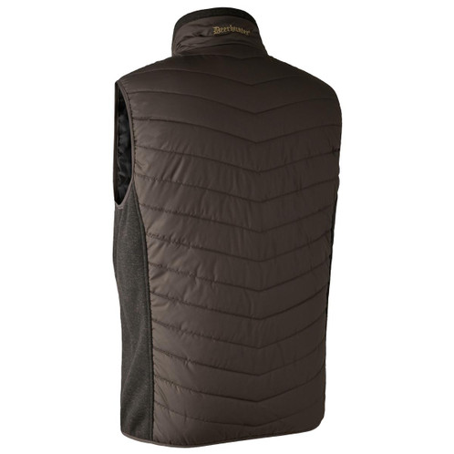 Brown Leaf Deerhunter Mens Moor Padded Waistcoat Back