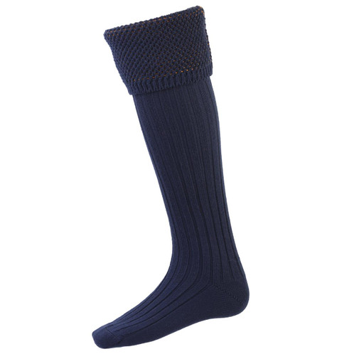 Navy House of Cheviot Mens Oakley Socks