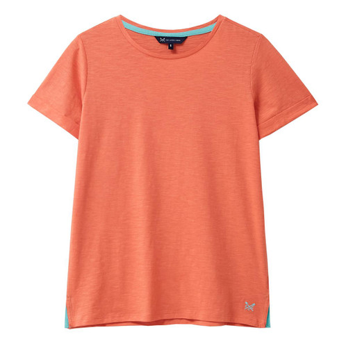 Coral Crew Clothing Womens Perfect Crew Slub T-Shirt