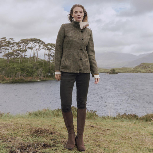 Heath Dubarry Womens Bracken Tweed Utility Jacket Lifestyle 1