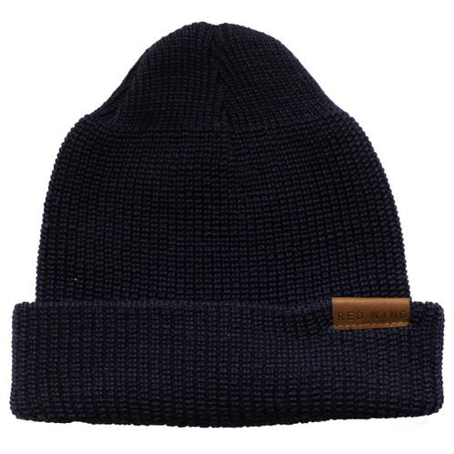 Navy Red Wing Mens Merino Wool Beanie