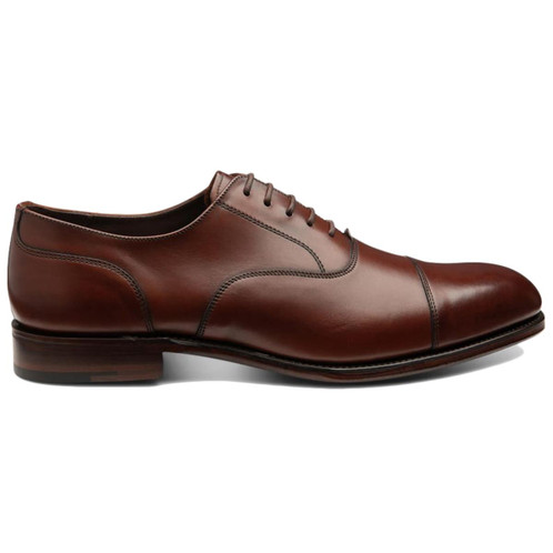 Seared Mahogany Loake Mens Stonegate Shoes Side