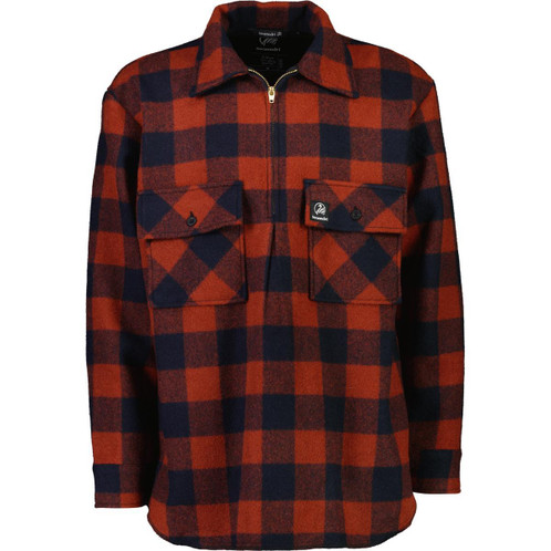 Burnt Merlot Swanndri Mens Ranger Quarter Zip Bushshirt