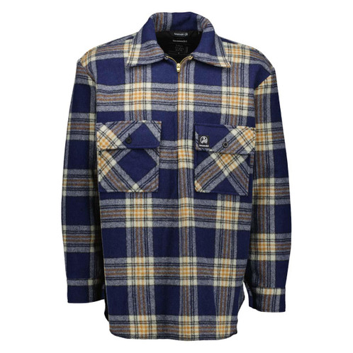 Atlantic Check Swanndri Mens Ranger Quarter Zip Bushshirt
