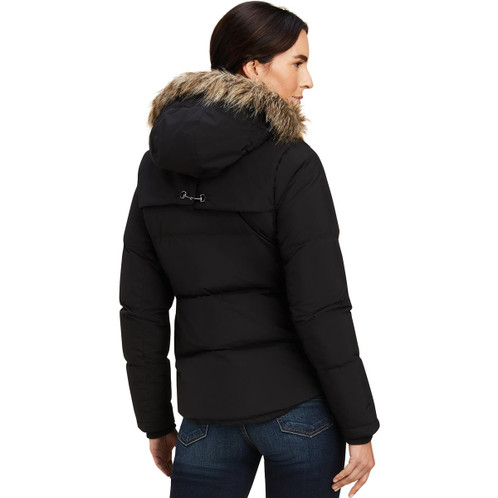 Black Ariat Womens Clairborne Down Jacket Rear