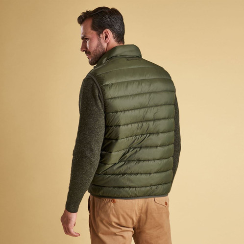 Rear View or Barbour Mens Bretby Quilted Gilet