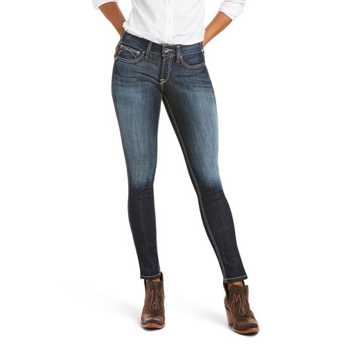 Celestial Ariat Womens R.E.A.L Mid Rise Ella Skinny Jeans