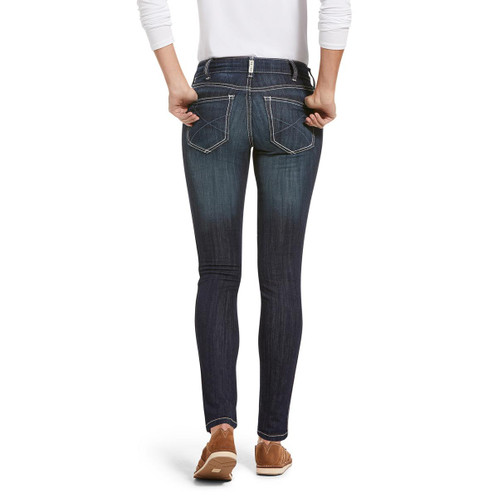 Celestial Ariat Womens R.E.A.L Mid Rise Ella Skinny Jeans Rear