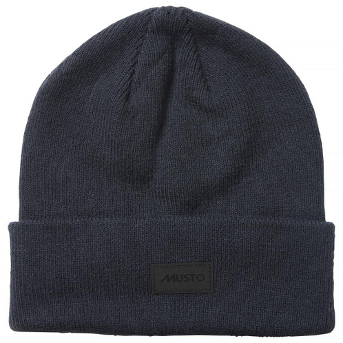 True Navy Musto Unisex Shaker Cuff Beanie