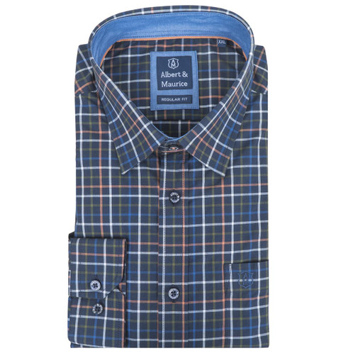 Albert and Maurice Mens Mordiford Check Shirt
