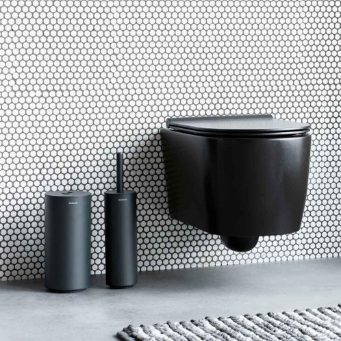 Brabantia MindSet Toilet Brush and Holder Mineral Infinite Grey Lifestyle